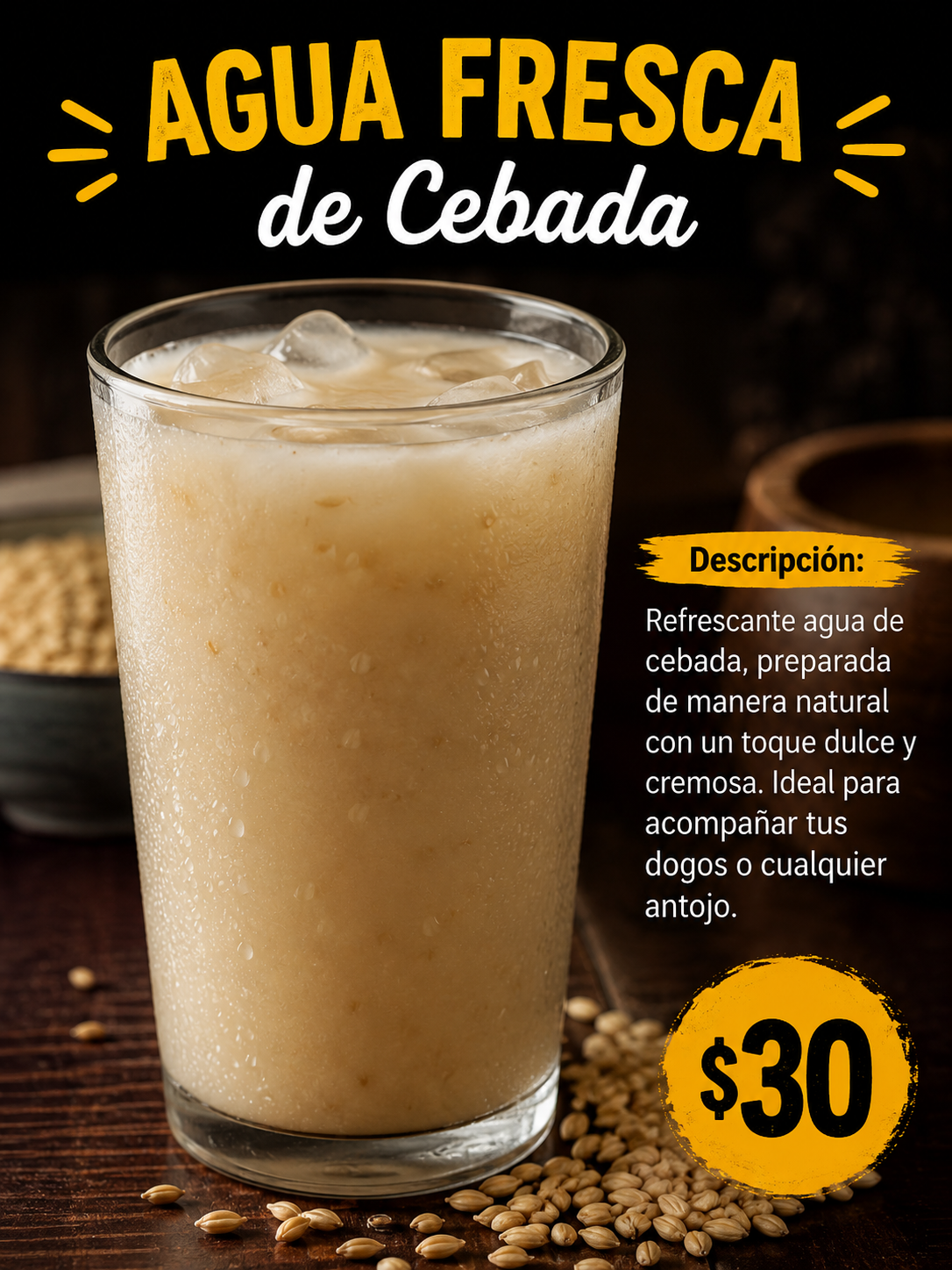 Agua Fresca de Cebada